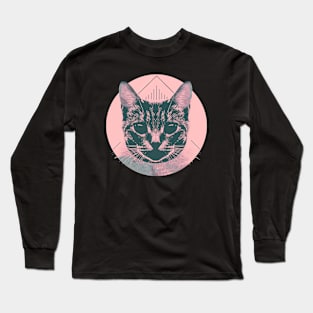 Pastel Kitty Cat Long Sleeve T-Shirt